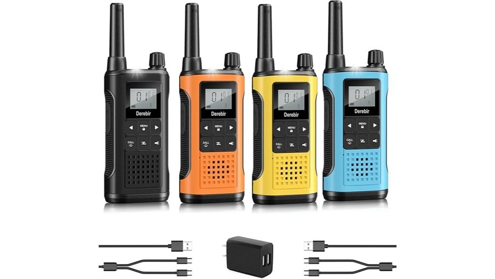 long range rechargeable walkie talkies