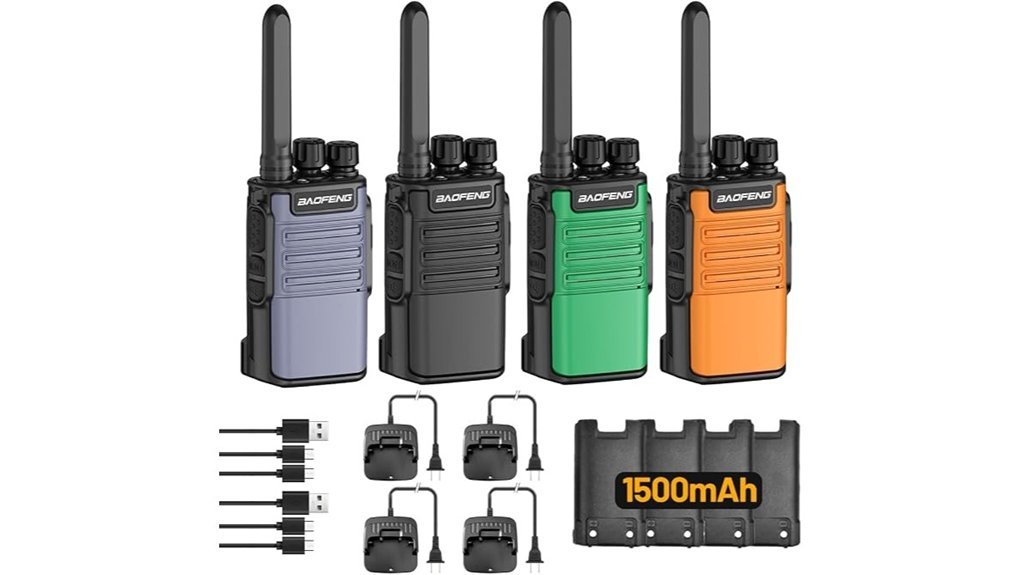 long range rechargeable walkie talkies