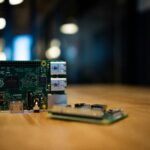 A Raspberry Pi single-board computer, illustrating a guide on how to configure its WiFi.