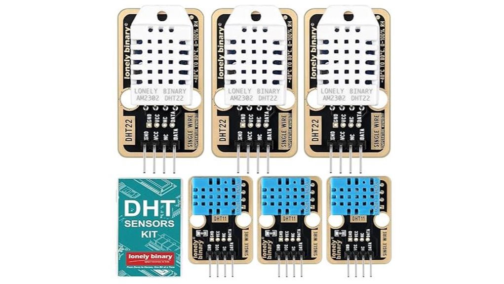 six dht sensors bundle