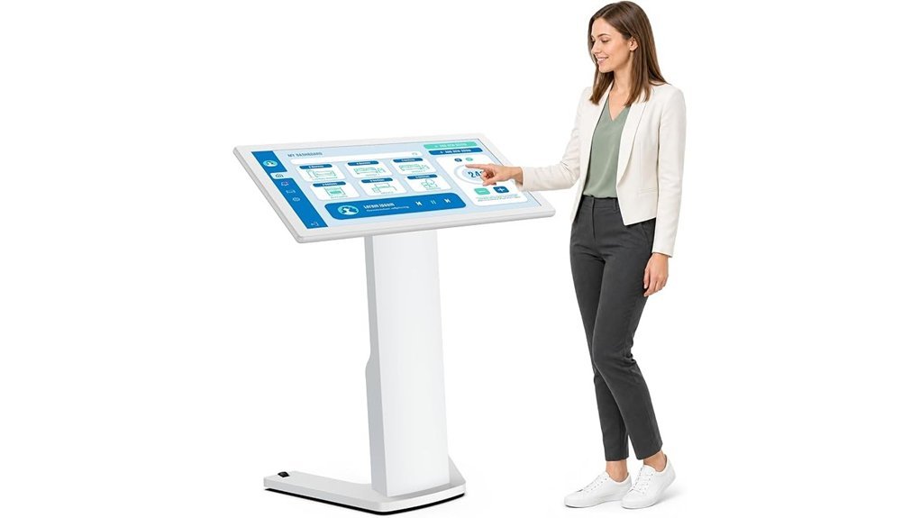 43 inch touchscreen digital kiosk