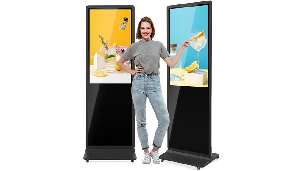 43 inch touchscreen kiosk