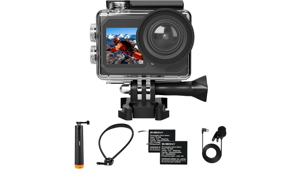 4k underwater action camera