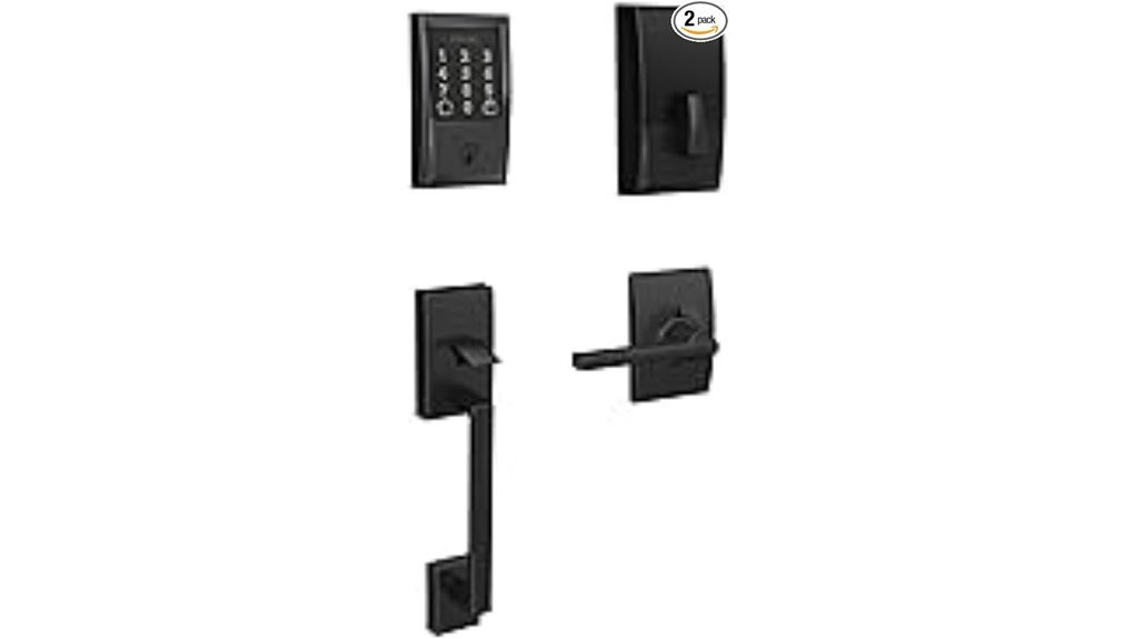 matte black smart lock