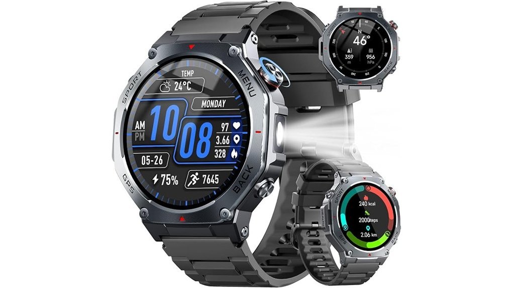 men s military smart watch