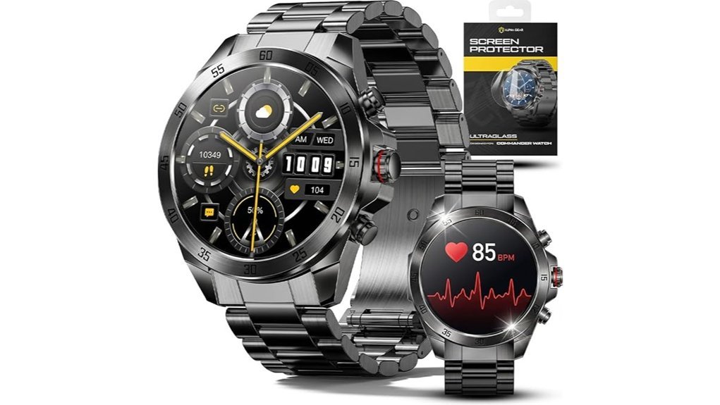 men s smartwatch dark gray