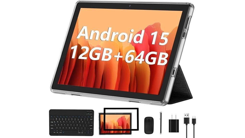 android tablet with keyboard