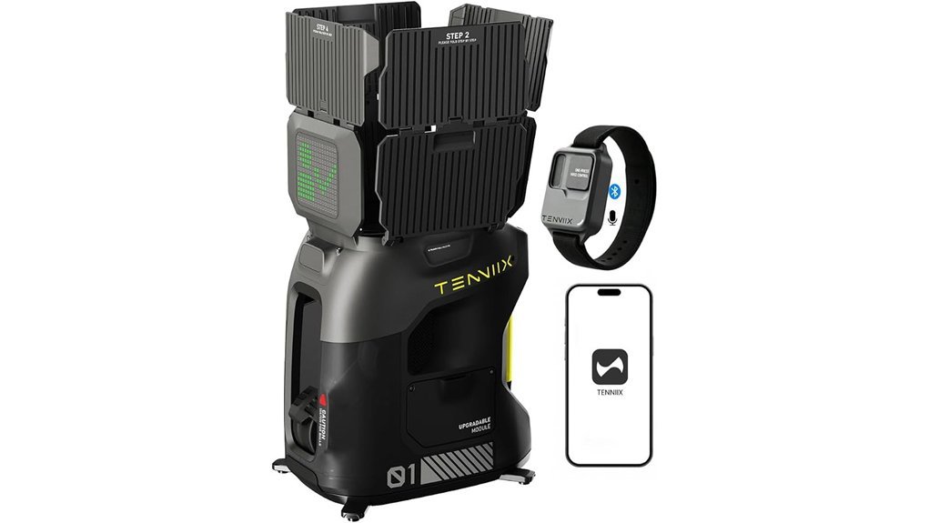 app controlled tennis ball machine