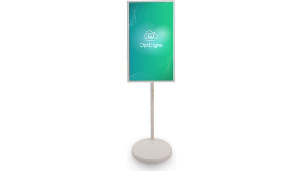 battery powered touchscreen kiosk