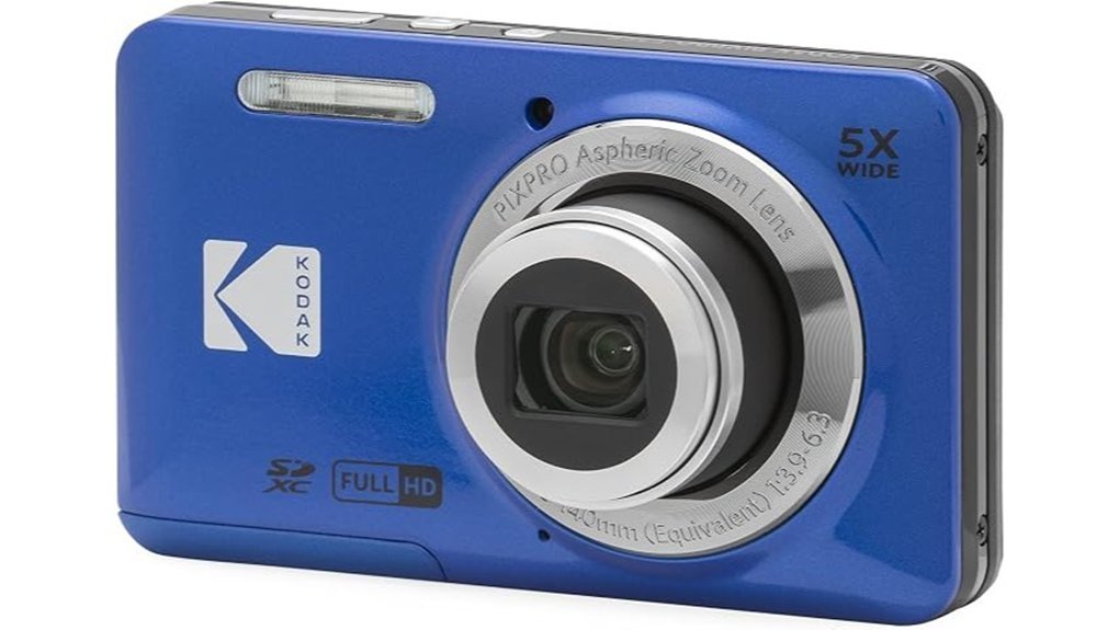 blue kodak pixpro camera