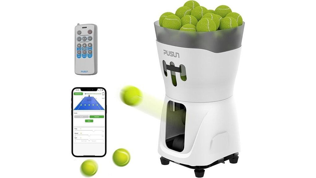 compact tennis ball launcher
