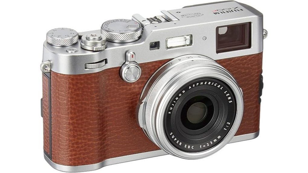 fujifilm x100f brown camera