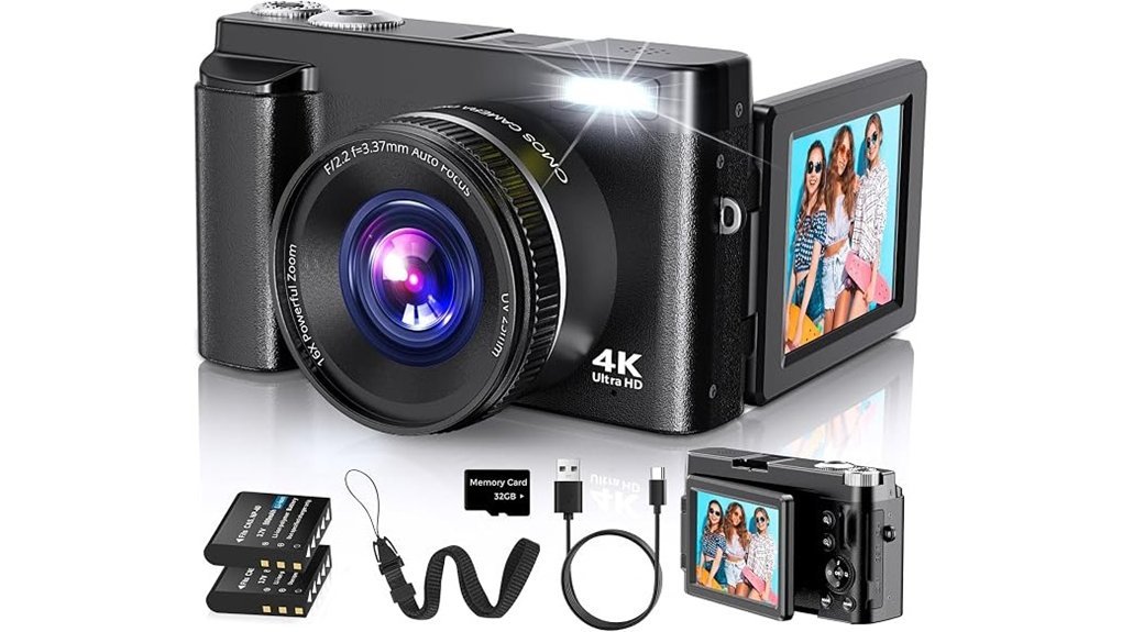 high quality teen vlogging camera