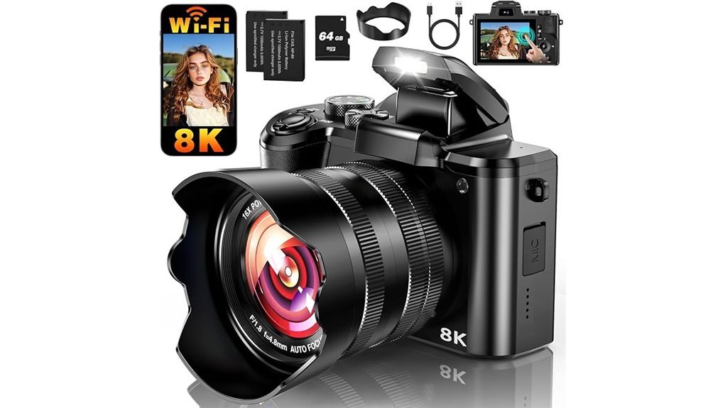 high resolution touchscreen camera