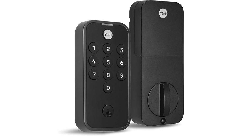keyless black door lock