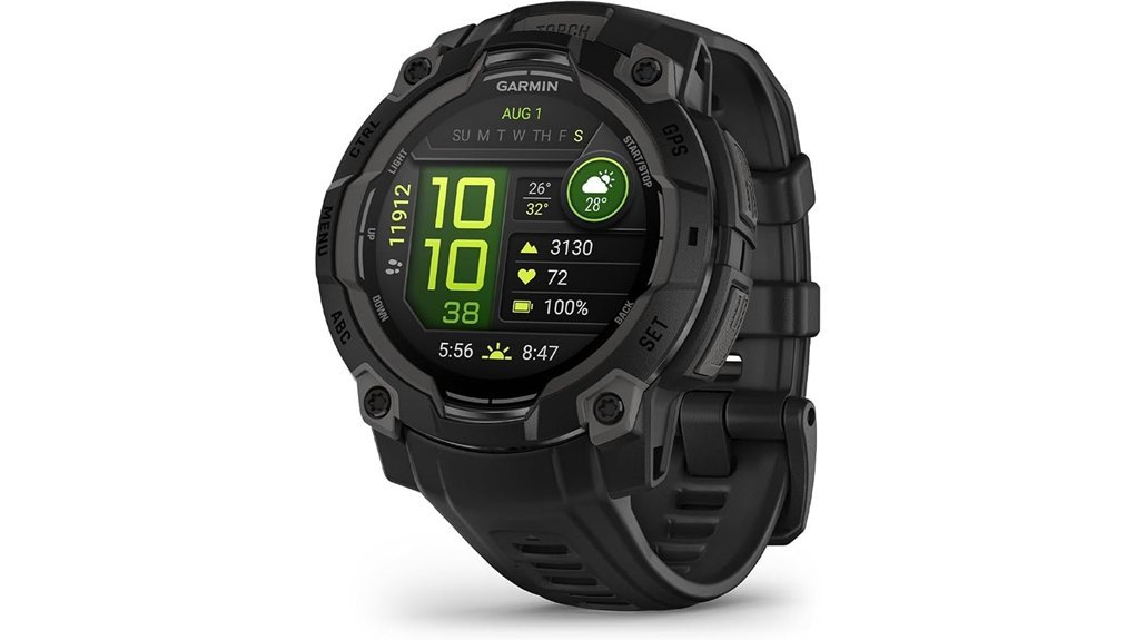 rugged amoled gps smartwatch