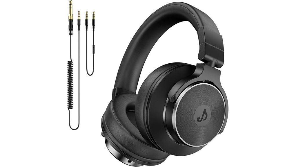 studio over ear wired headphones