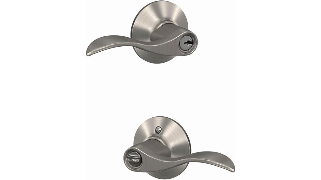 satin nickel door handle