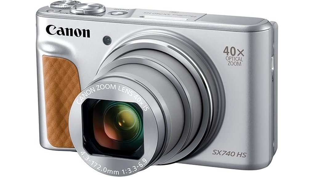silver compact digital camera
