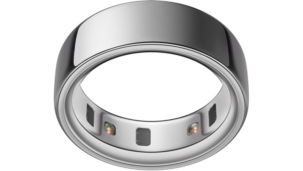 silver size 9 smart ring