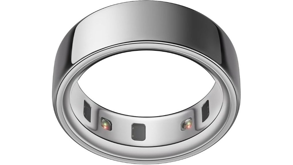 silver size 9 smart ring