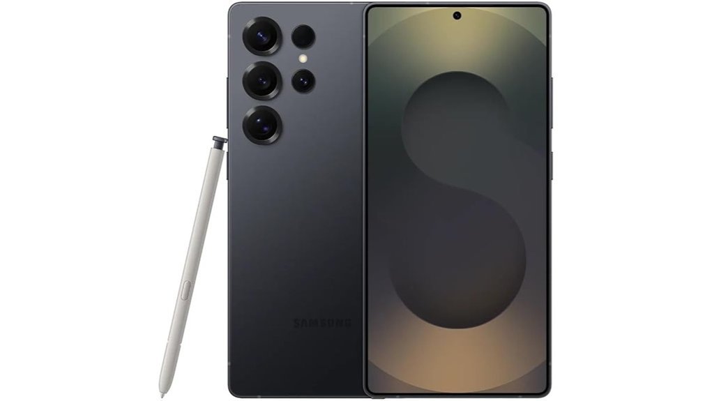 unlocked jet black smartphone