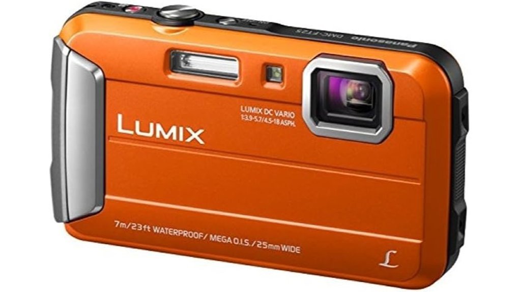 waterproof digital camera orange
